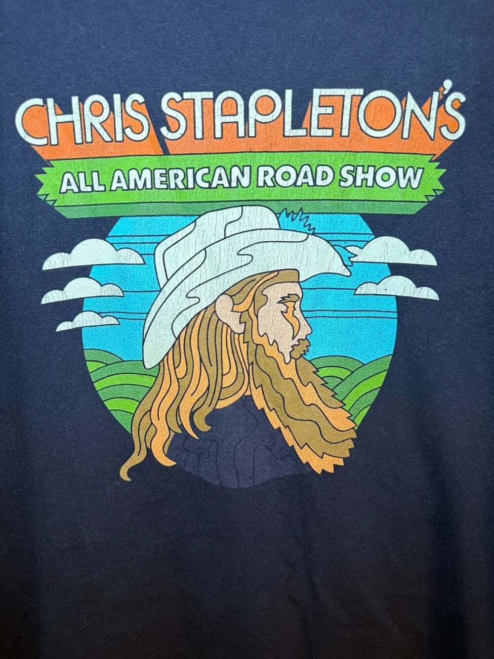 Chris Stapleton All American Road Show 2022 Tour Concert T-Shirt 2X